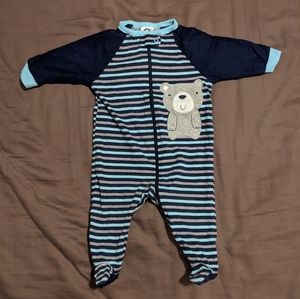 2 baby sleepers with booties, bundle